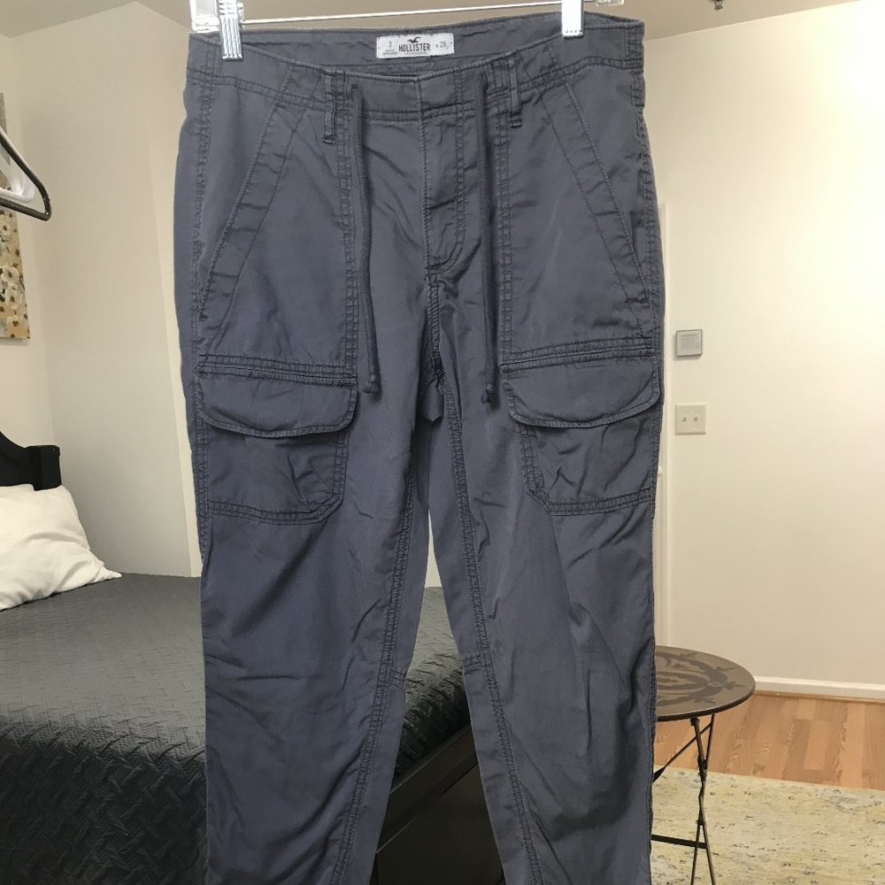 Hollister Grey Jogger-Style Pants